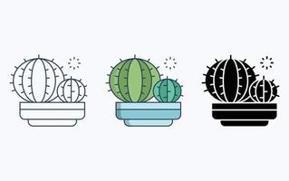 cactus fabriek illustratie icoon vector