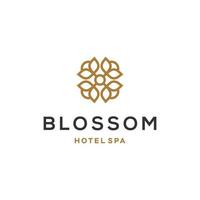 abstract mandala bloem kolken logo icoon vector ontwerp. elegant premie ornament vector logotype symbool.