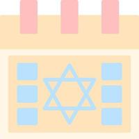 Hebreeuws kalender vector icoon ontwerp