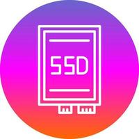 ssd kaart vector icoon ontwerp