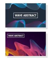 abstracte golvende reeks als achtergrond vector