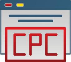 cpc vector icoon ontwerp