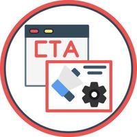 cta vector icoon ontwerp