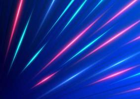 abstract snelheid blauw en rood licht diagonaal bewegingspatroon vector