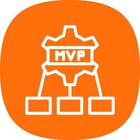 mvp vector icoon ontwerp