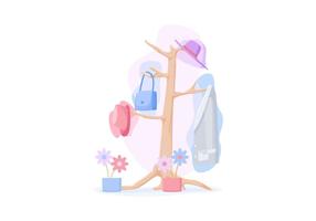 Gratis Unieke Coat Stand Vectors