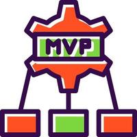 mvp vector icoon ontwerp