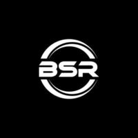 bsr brief logo ontwerp in illustratie. vector logo, schoonschrift ontwerpen voor logo, poster, uitnodiging, enz.