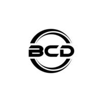 bcd brief logo ontwerp in illustratie. vector logo, schoonschrift ontwerpen voor logo, poster, uitnodiging, enz.