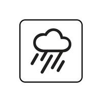 regenachtig weer icoon vector ontwerp