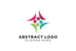 vector abstract mensen en familie logo verzameling, mensen pictogrammen, Gezondheid logo sjabloon, zorg symbool.