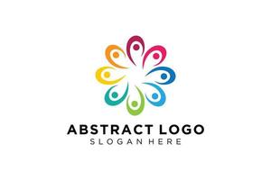 vector abstract mensen en familie logo verzameling, mensen pictogrammen, Gezondheid logo sjabloon, zorg symbool.