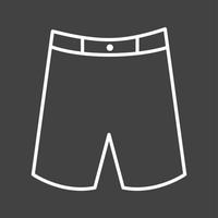 uniek shorts vector lijn icoon