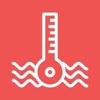 auto temperatuur lijn kleur achtergrond icoon vector