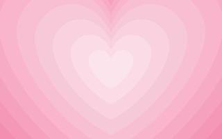 tunnel van concentrische harten. romantische schattige achtergrond. roze esthetische harten achtergrond. vector illustratie