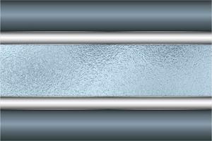 moderne blauwe en zilveren metalen achtergrond vector