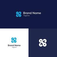 vlak X brief monogram bedrijf logo ontwerp sjabloon vector