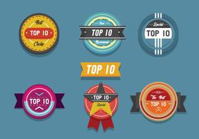 top 10 banner label platte vector pack