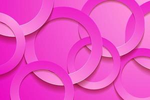 modern roze achtergronden. 3d cirkel papercut laag achtergrond. vector