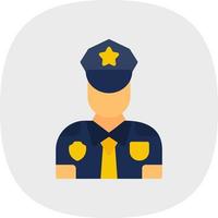 Politie officier vector icoon ontwerp