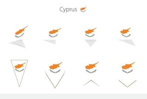 Cyprus nationaal vlag verzameling, acht versies van Cyprus vector vlaggen.