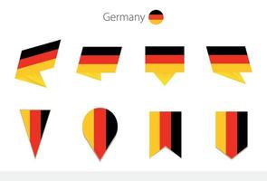 Duitsland nationaal vlag verzameling, acht versies van Duitsland vector vlaggen.