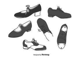 Tap schoenen Vector