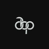 brieven abp logo gemakkelijk modern schoon vector