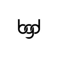 brieven bgd logo gemakkelijk modern schoon vector