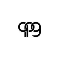 brieven qpg logo gemakkelijk modern schoon vector