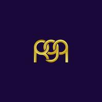 brieven rgq logo gemakkelijk modern schoon vector