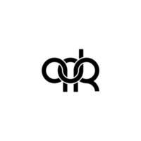 brieven qdr logo gemakkelijk modern schoon vector