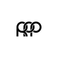 brieven rpp logo gemakkelijk modern schoon vector