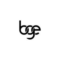 brieven bge logo gemakkelijk modern schoon vector