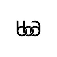 brieven bba logo gemakkelijk modern schoon vector