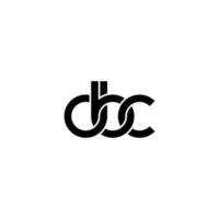 brieven dbc logo gemakkelijk modern schoon vector