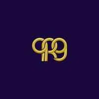brieven qrg logo gemakkelijk modern schoon vector