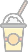 milkshake vector icoon ontwerp