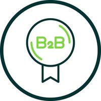 B2B vector icoon ontwerp