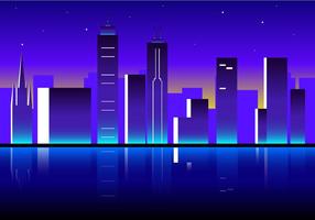 Nacht Van Melbourne Gratis Vector