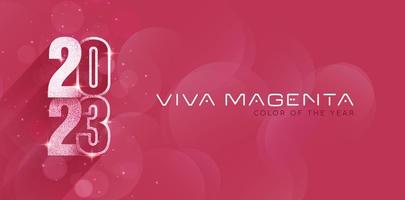 illustratie van 2023 viva magenta kleur van de jaar voor teken aanplakbord, afdrukbare ontwerp , reclame materiaal, indelingen en afdrukken collages folder viering, vakantie partij elementen, catalogus boekje vector