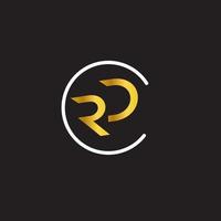 rd tekst logo vector