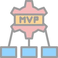 mvp vector icoon ontwerp