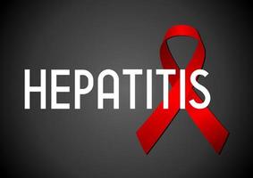 rood lint - hepatitis concept vector