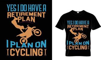 fiets t-shirt ontwerp vrij vector