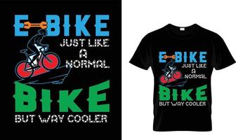 fiets t-shirt ontwerp vrij vector