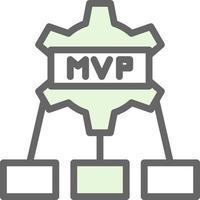 mvp vector icoon ontwerp