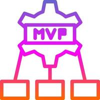 mvp vector icoon ontwerp