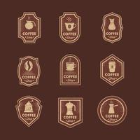 vintage koffie café logo sjabloon vector