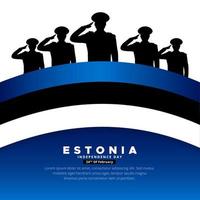viering Estland onafhankelijkheid dag ontwerp. 24e februari Estland onafhankelijkheid dag vector